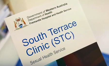 The cover page of a brochure for the Fremantle Hospital South Terrace Clinic